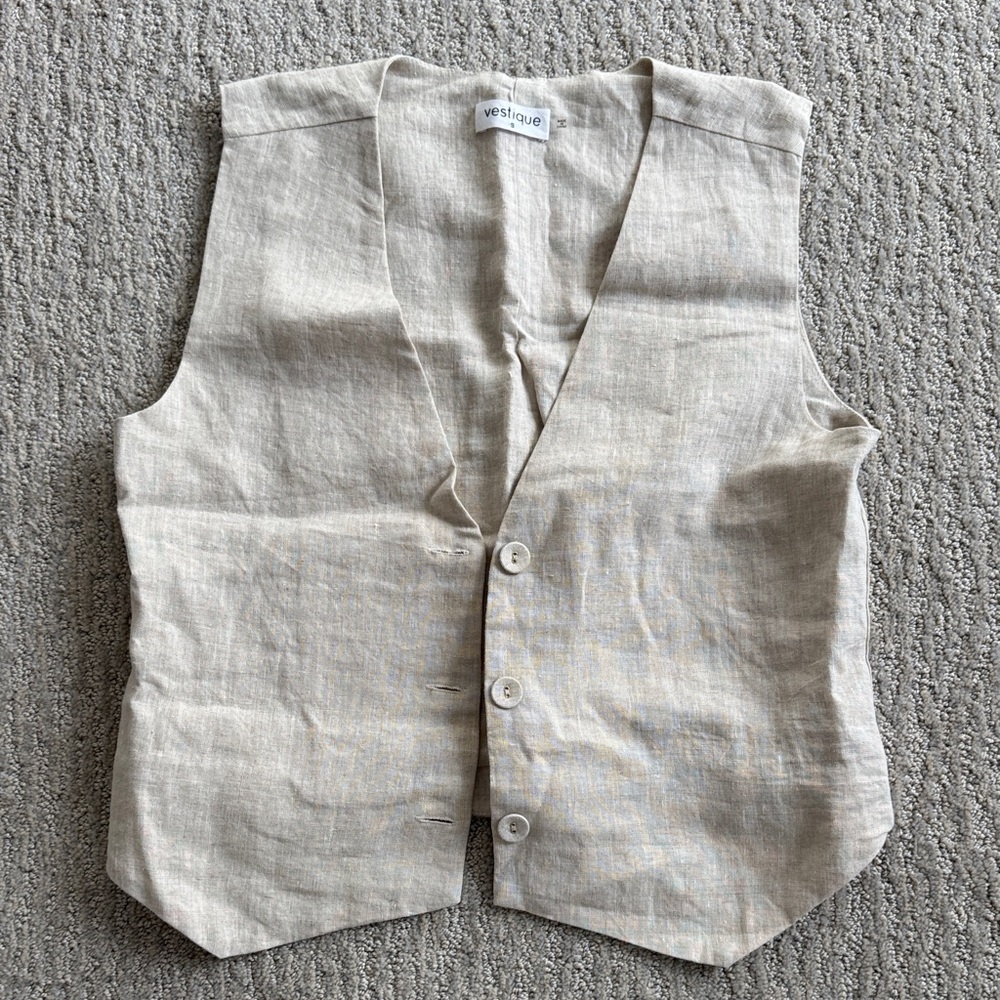 Vestique Natural Linen Vest